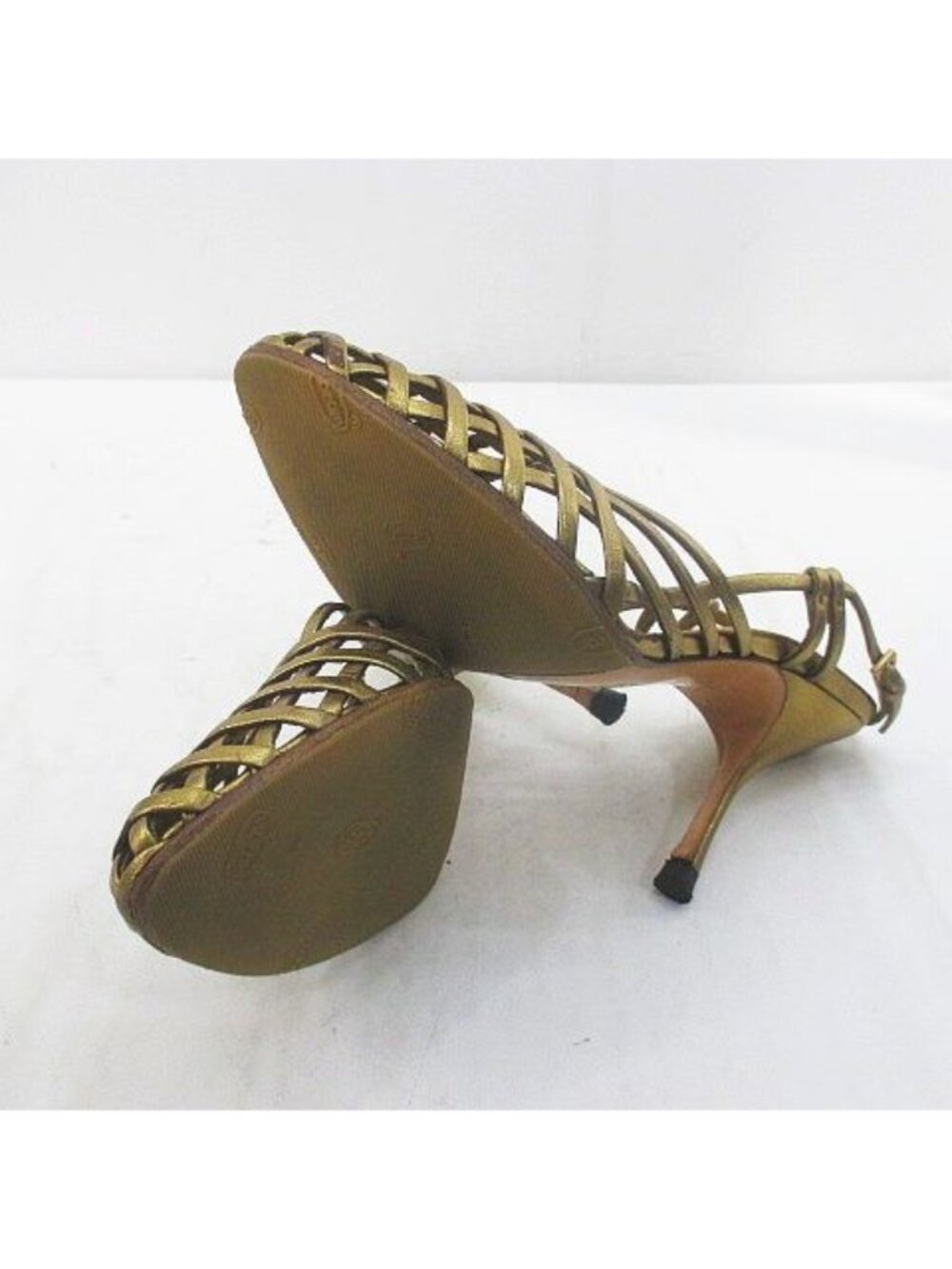 Prada Sandals Knitted Gold - Picture 7 of 9